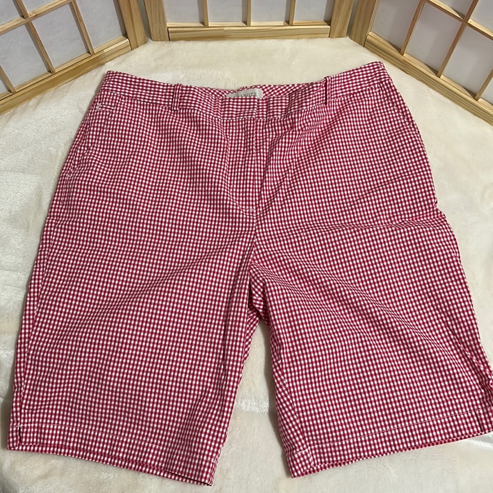 Red & White Gingham Shorts